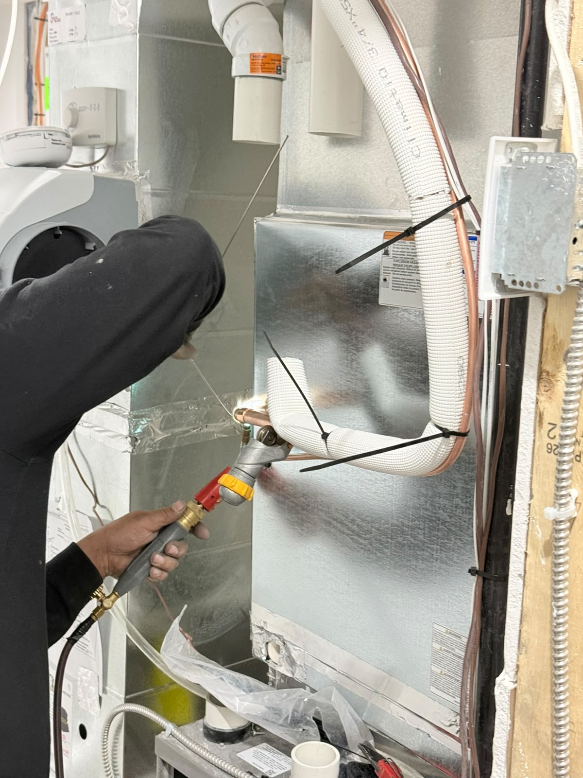 Central Air Conditioner Unit Install