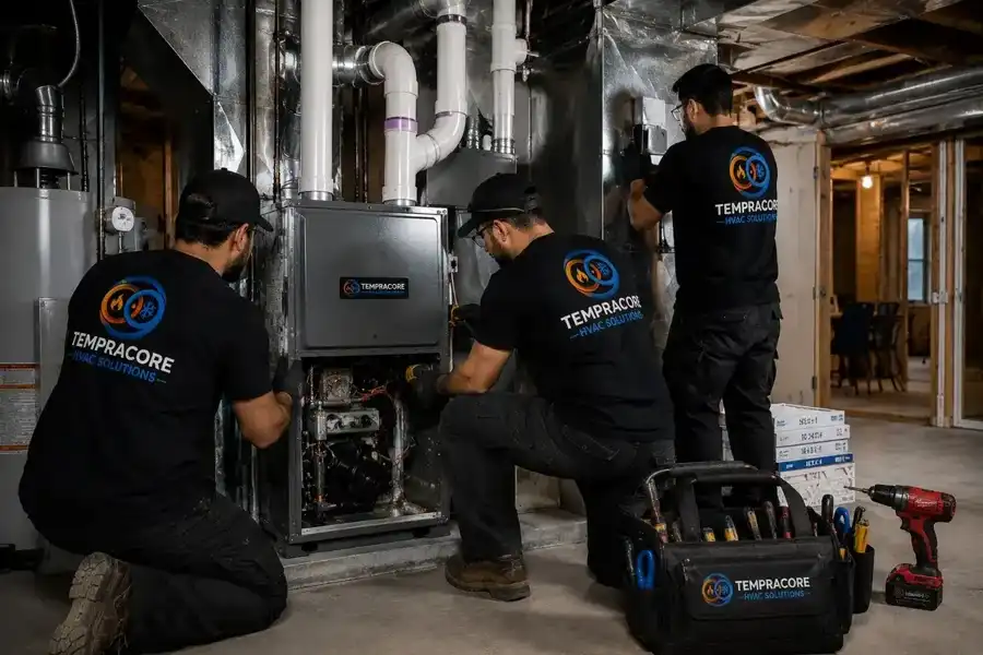 HVAC maintenance and HRV balancing by Tempracore Edmonton